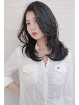 オーロ(ORO) 韓国女優風☆艶髪ブルーブラック×ヨシンモリ