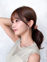 プラチナ(PLATINA) 結んでも可愛い小顔顔周りカット/レイヤーカット/後れ毛前髪