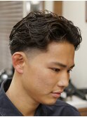 メンズパーマカットセンターパートシェービング吉祥寺理容室
