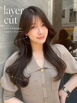 ヘアーサロン リアン 鴻巣店(hair salon Rien) 韓国風くびれロング×艶ダークブラウン/鴻巣