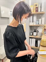 アトレ 福岡大名店(attrait)&nbsp;ツヤ感引き出すブラウンボブ×トリートメント仕上げ