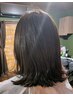 オシャレ染め・カラーリタッチ(3cm以内)【カットなし】　＋　頭浸浴付き　