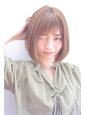 透明感カラー×ボブ　Lino ミニマムボブ