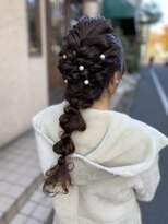 デコヘアー キートス(DECO HAIR kiitos)&nbsp;ロープ編みの編み下ろし