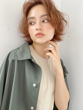 ハニーシブヤ(HONEY shibuya) 【HONEY】くせ毛風パーマ×小顔で柔らかいショート（山本剛）