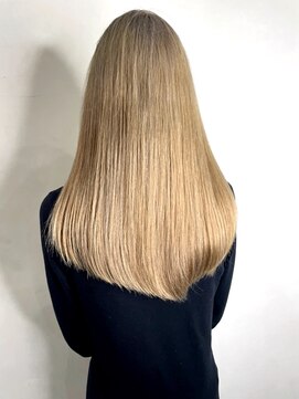 トレヘアー(tRe hair) パールベージュ　ダブルカラー　髪質改善