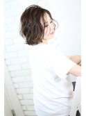 ダークアッシュ×外ハネ横波フレンジ