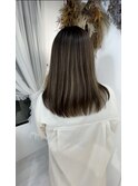 ハイライトミルクティーベージュケアブリーチダブルカラー