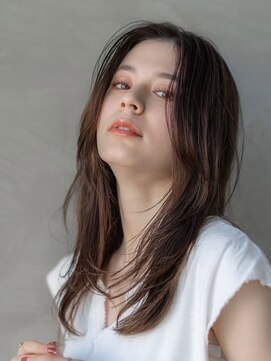 オースティン 調布アミックス(AUSTIN) 大人かわいい前髪セシルカットココアブラウンフリンジウェーブ