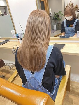 ヴィンスジオ 岐阜駅南(vince gio) ミルクティーベージュ/ブリーチ1回/9トーン