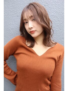 ブゾン(buZon) 【buZonブゾン】大人くびれミディアム×ベージュ系カラー