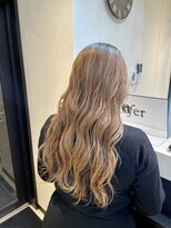 シファー(～Cifer) モテ髪ミルクベージュふんわりウェーブハイライトお客様ヘア☆