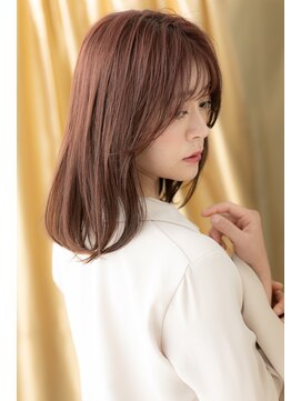 カバーヘア ブリス 川口(COVER HAIR bliss) デザインカラーベビーピンクレイヤーロングY川口20代30代40代