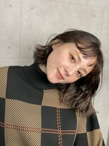 ピークアブー アヴェダ アトレ恵比寿(PEEK-A-BOO AVEDA)&nbsp;外ハネ　切りっぱなしボブ　ふわ可愛ヘアスタイル　恵比寿大平彩