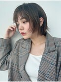 20,30代に人気☆前髪ありハッシュカットウルフレイヤー
