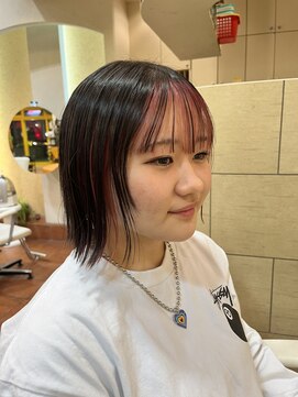 トクテ 吉祥寺(tokute) グレージュカラー/ボブウルフ/黒髪/ココアベージュ