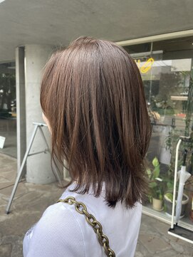 シェル 吉祥寺(shell) グレージュカラー/ボブウルフ/黒髪/ココアベージュ