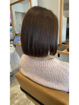 カノエ 山口小郡店(canoe) 艶ボブ×ベージュカラー