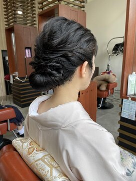ナップヘアー NAP hair 和装に合うシニヨンアップ/佐藤杏丸