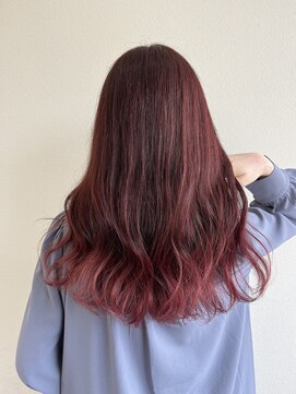 ロルド シェリ(Rold Cheri) 裾カラー/グラデーションカラー/ピンクブラウン/カシスピンク