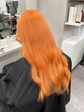 ベレーザ 渋谷(BELEZA) 9978秋色オレンジベージュレイヤーパーマウルフロングレイヤー