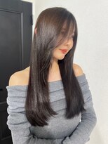 ベル(BHEL) 桑名グレージュベージュカラー顔まわりレイヤーカット髪質改善