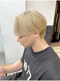 ハイトーン×韓国風センターパート【メンズ】