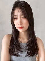 斜めバングエアリーカールうる艶髪似合わせカット結べるボブ