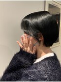 可愛い顔周りショートボブ