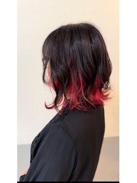 ヘアサロン カンパニュール(hair salon Campanule) インナーカラー【ピンクカラー】