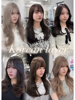 ハピネス 梅田茶屋町店(HAPPINESS)&nbsp;オルチャンレイヤー 韓国風巻き 小顔前髪 ぱっつん前髪