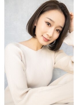 バイエイト(X８) ボブ×ブリーチなしダブルカラー