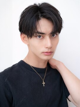 ハバナ 立川(HAVANA) 韓国マッシュダークアッシュニュアンスパーマメンズカット黒髪