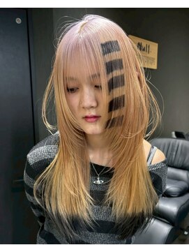 ヌル 表参道本店(Null) ボーダーカラー/ケアブリーチ/ウルフカット/表参道/神宮前