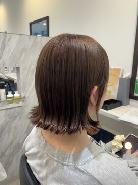 ヘアーデザイン シーベル(HAIR DESIGN SEA BELLE) 外ハネボブ by.TANIGUCHI