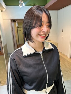 ハル ヘアスタジオ(haRu hair studio) まるみボブ × アッシュグレージュ