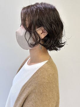 ハル 南平岸(HARU) 前髪なし大人ボブパーマ