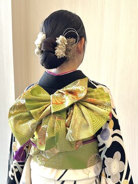 綾橘 成人式　ヘアセット＆振袖着付　［所沢］