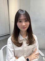 カシュカシュ 表参道(cache cache) 薄め前髪顔まわりレイヤーカットシースルー前髪