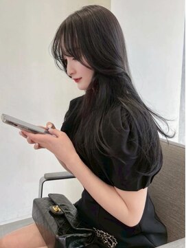 ノク 渋谷(nok) イメチェンピンクベージュ前髪