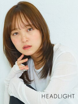 アーサス ヘアー サローネ 五井店(Ursus hair salone by HEADLIGHT) 小顔韓国似合わせミディアムレイヤーくびれミルクブラウン