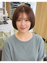 ヘアアトリエ ナイン(hair atelier nine)&nbsp;ダークパープル/ナチュラルショート/ミルクブラウン/夏/福島市