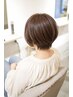 【白髪も艶も叶える】 艶カラー＋前髪カット  ￥9,300→￥8,500
