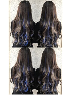 ディー エメ(D-aimer-) ブルー×グレージュメッシュ