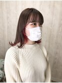 インナーカラー レッド