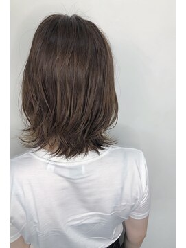 フロート 小阪店(float) モカブラウン_マロンベージュ Aラインボブ かきあげ
