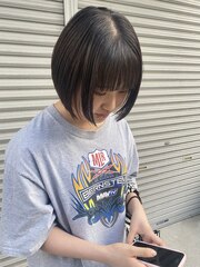  Takumi黒髪ショートボブミニボブ10代20代福岡博多天神大名