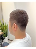 ダブルカラーアシメショート