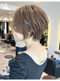 前下がりショート/前髪/絶壁解消/小顔効果/30代/40代【橋本】