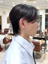 クアトログランシュ ひたちなか店(QUATRO×GranCieux)&nbsp;前下がりセンターパートウルフ【ひたちなか/メンズ/カット】